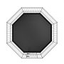 VEVOR Box per Cani Recinto per Cuccioli Coniglio Gatti Taglia Piccola e Media 8 Pannelli Pieghevoli Metallici 609,6x609,6 mm Uso Esterno Interno, Recinto di Gioco per Animali Domestici con Tappetino