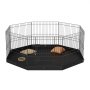 VEVOR Box per Cani Recinto per Cuccioli Coniglio Gatti Taglia Piccola e Media 8 Pannelli Pieghevoli Metallici 609,6x609,6 mm Uso Esterno Interno, Recinto di Gioco per Animali Domestici con Tappetino
