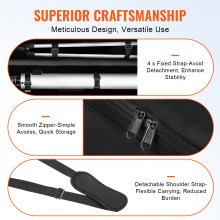 VEVOR Custodia per Telescopio 1035 mm Grande Borsa Portaoggetti per Telescopio, Fibbie Fisse, Multi-Tasca, Divisore Staccabile, Borsa per Trasporto del Telescopio Antiurto per Tubo Ottico, Treppiede