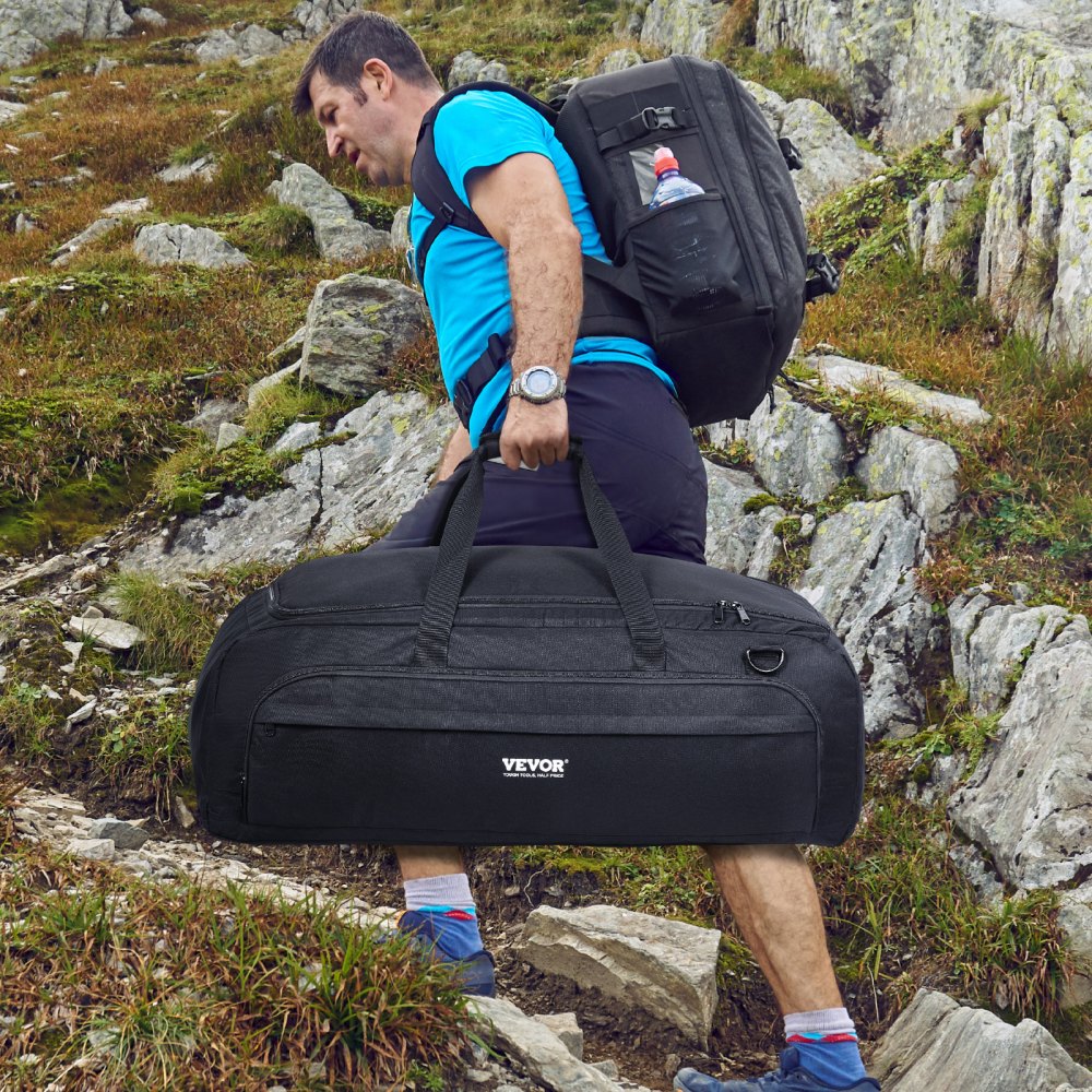 VEVOR Custodia per Telescopio da 770 mm Borsa Portaoggetti per Telescopio con Fibbie Fisse, Multitasche, Divisore Staccabile, Custodia Antiurto per Trasporto del Telescopio per Tubo Ottico e Treppiede