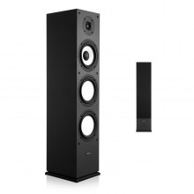 VEVOR Altoparlante da Pavimento, Altoparlante a Torre a 2 Vie con Doppi Woofer da ca. 165 mm, Picco da 200 W, Involucro in MDF, Risposta in Frequenza da 70 Hz a 20 kHz, per Audio Domestico, 1 Pezzo