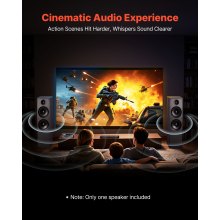 VEVOR Altoparlante da Pavimento, Altoparlante a Torre a 2 Vie con Doppi Woofer da ca. 203 mm, Picco da 600 W, Involucro in MDF, Risposta in Frequenza da 50 Hz a 20 kHz, per Audio Domestico, Singolo