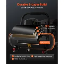 VEVOR Compressore d'Aria 4 L Compressore d'Aria Senza Olio per Riparazioni Auto
