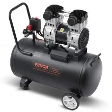 VEVOR Compressore d'Aria 60 L Compressore d'Aria Senza Olio per Riparazioni Auto