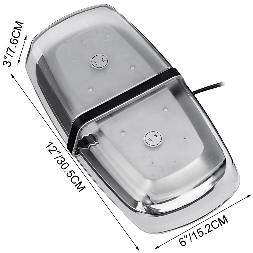 Led Luce Stroboscopica Emergenza Lampeggiante Barra Luminosa Pericolo 66w 3m