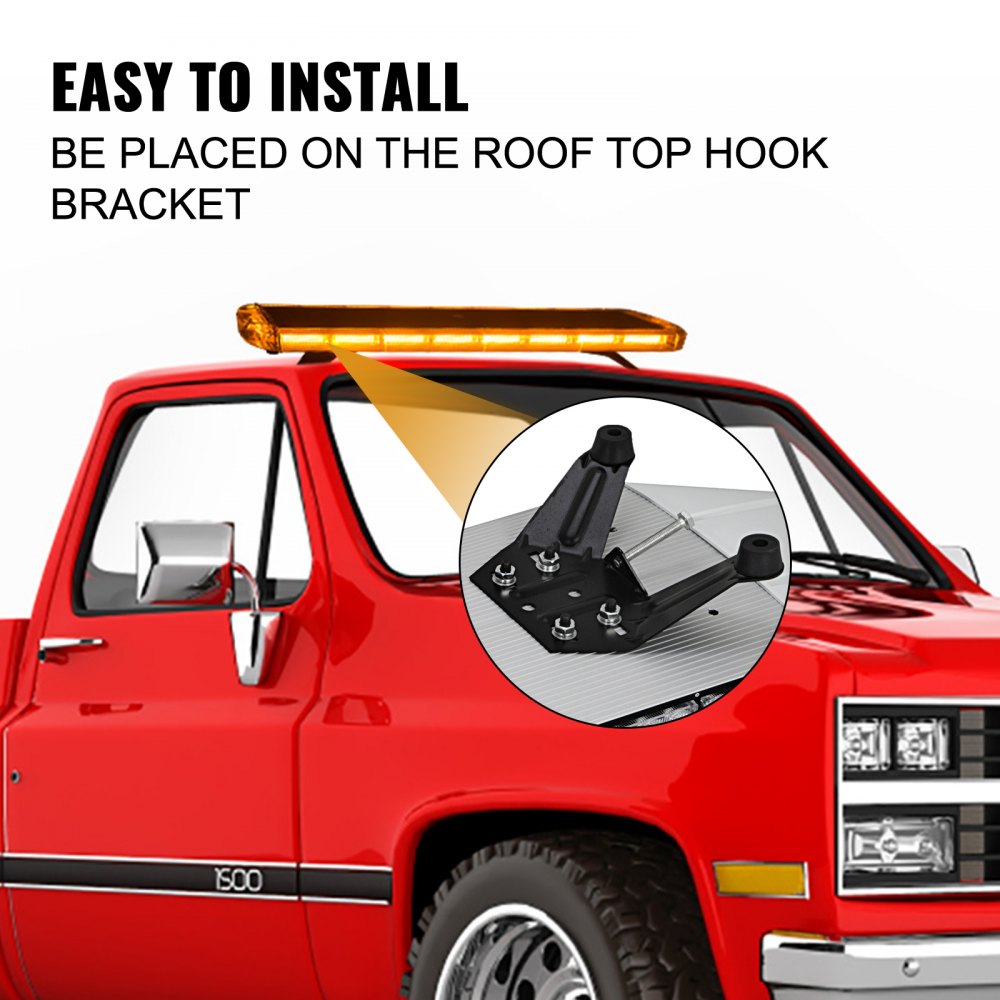 Auto Vechicle Led Emergenza Strobe Flash Spia Luci Lampeggianti Giallo 72w 12v