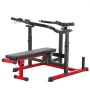 VEVOR Chest Press, 204 kg Load Capacity Bench Press Set, Adjustable Flat Incline Bench with Independent Converging Arms, Upper Chest Equipment, Home Fitness Machine for Chest and Abdominal Muscle Training