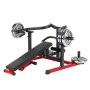 VEVOR Chest Press, 204 kg Load Capacity Bench Press Set, Adjustable Flat Incline Bench with Independent Converging Arms, Upper Chest Equipment, Home Fitness Machine for Chest and Abdominal Muscle Training