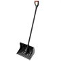 VEVOR Pala da Neve per Vialetto 558,8 mm in Plastica con Impugnatura a D, Ideale per Casa Giardino Campeggio Uso Esterno, Striscia in Alluminio, Grande Capacità, con Manico in Acciaio Estensibile