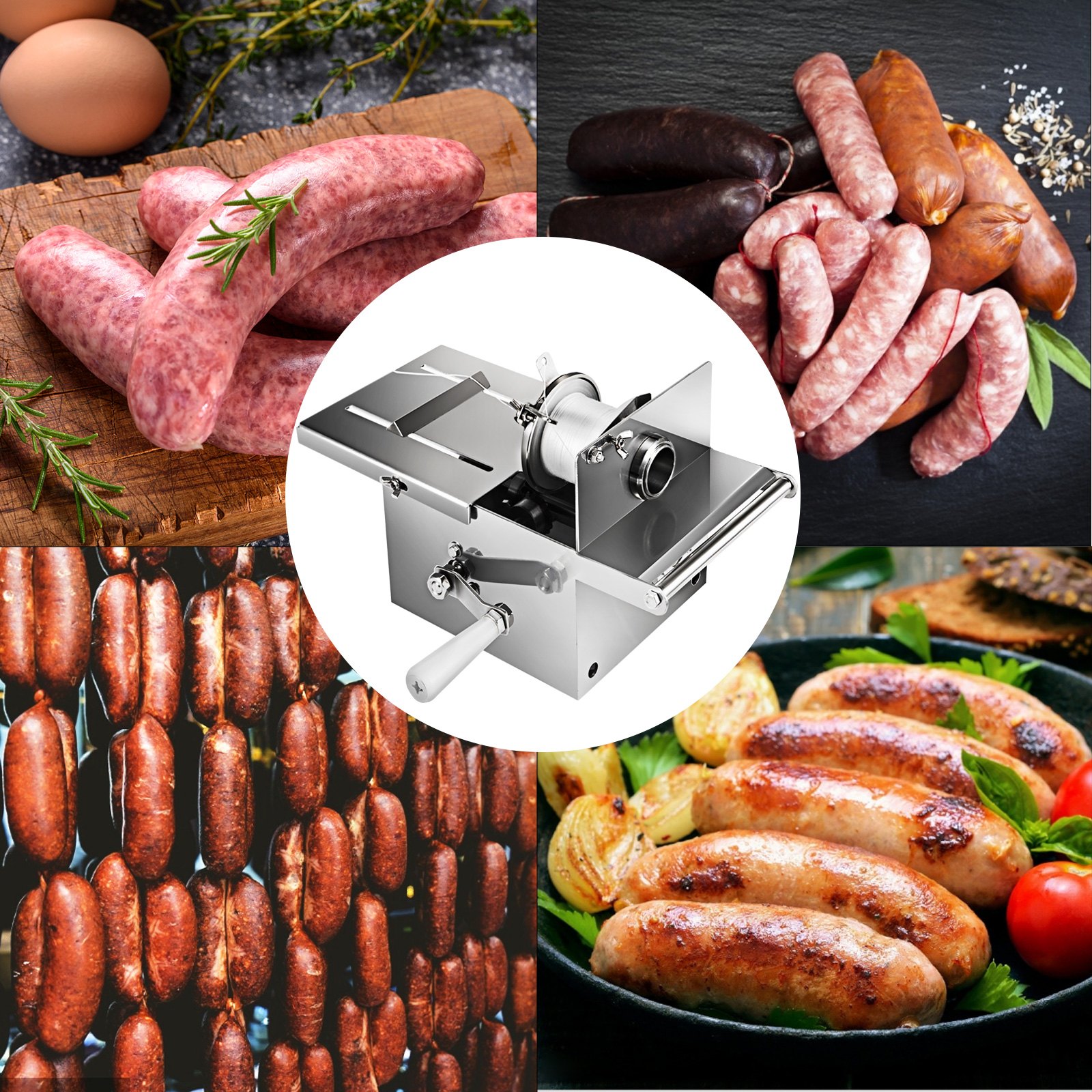 Insaccatrice Per Salsicce Acciaio Inox Legatrice E Annodatrice Sausage Stuffer