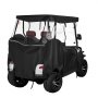 VEVOR Copertura per Carrello da Golf Visibile Antipioggia Copertura per Golf Cart 2 Posti in Tessuto Oxford 600D Impermeabile Finestre in PVC Trasparente Protezione Solare Antipolvere da Esterno