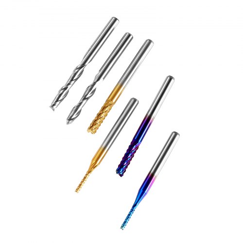 Set 40 Frese CNC Genmitsu - Punte Per Legno, Metallo E Plastica Con Rivestimento Titanio - Foto 13