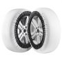 VEVOR Calzini da Neve Ispessiti per Pneumatici 400 x 440 mm Calzini per Pneumatici in Fibra di Poliestere con Fasce Elastiche, con Impugnatura per Neve per Auto, SUV, Camion (Confezione da 2) Taglia L