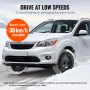 VEVOR Calzini da Neve Ispessiti per Pneumatici 385 x 430 mm Calzini per Pneumatici in Fibra di Poliestere con Fasce Elastiche, con Impugnatura per Neve per Auto, SUV, Camion (Confezione da 2) Medio