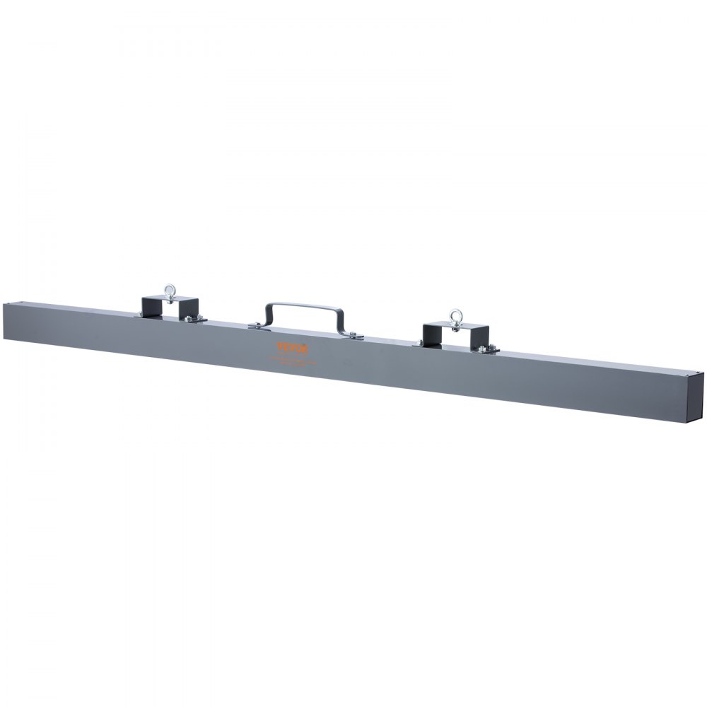 VEVOR Barra Spazzatrice Magnetica da Appendere per Forche di Benne Carrello Massima Forza 54,5kg Lunghezza 213cm, Barra Sospesa Magnetica Raccoglitore di Trucioli Metallici per Pavimenti 213x7,7x20cm