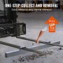 VEVOR Barra Spazzatrice Magnetica da Appendere per Forche di Benne Carrello Massima Forza 54,5kg Lunghezza 213cm, Barra Sospesa Magnetica Raccoglitore di Trucioli Metallici per Pavimenti 213x7,7x20cm