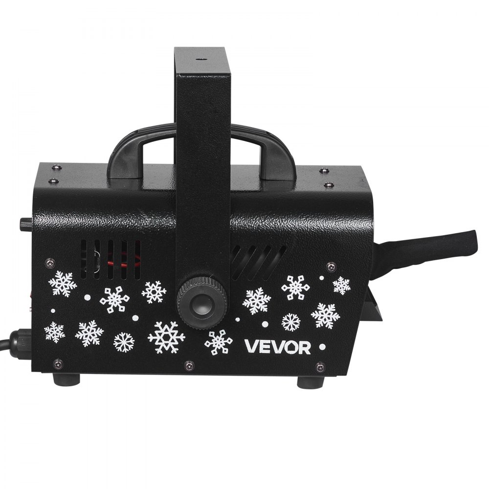 VEVOR Macchina per Neve Artificiale, Macchina per Neve Artificiale Portatile/Sospesa da 1500 W, Produzione di Fiocchi di Neve con Maniglia Portatile, Esterno e Interno per Feste, Decorazioni