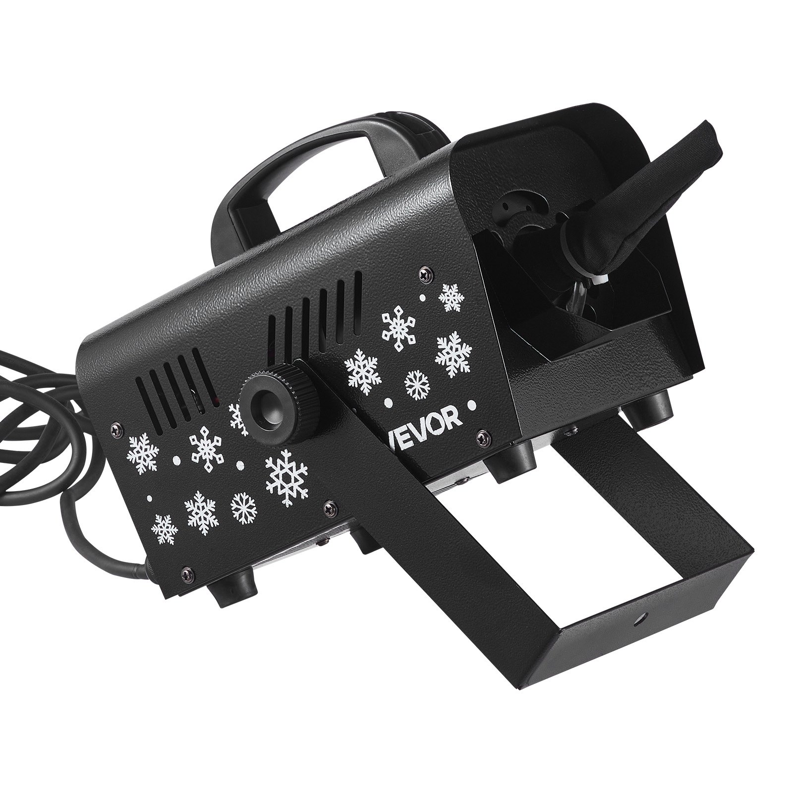 VEVOR Macchina per Neve Artificiale, Macchina per Neve Artificiale Portatile/Sospesa da 1500 W, Produzione di Fiocchi di Neve con Maniglia Portatile, Esterno e Interno per Feste, Decorazioni