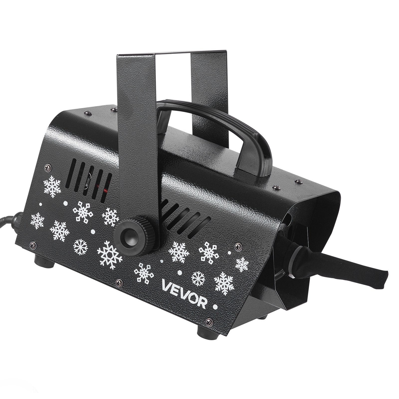 VEVOR Macchina per Neve Artificiale, Macchina per Neve Artificiale Portatile/Sospesa da 1500 W, Produzione di Fiocchi di Neve con Maniglia Portatile, Esterno e Interno per Feste, Decorazioni