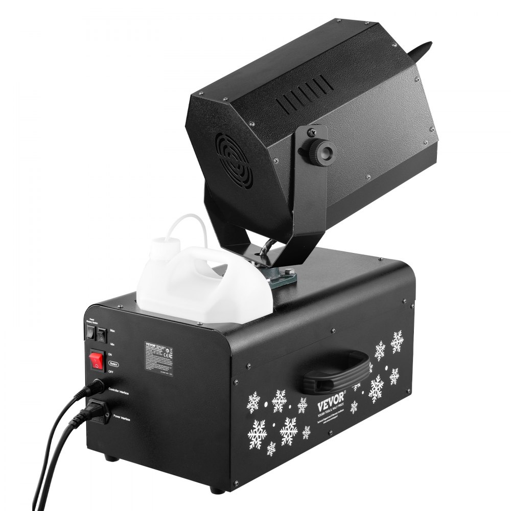 VEVOR Snow Machine, 2000 W, Swing Snow Machine with 5-L Tank, Wired & Wireless Remote Control for Snowflake Production, Artificial Snow Machine for Christmas Parties, Wedding Stage Effects