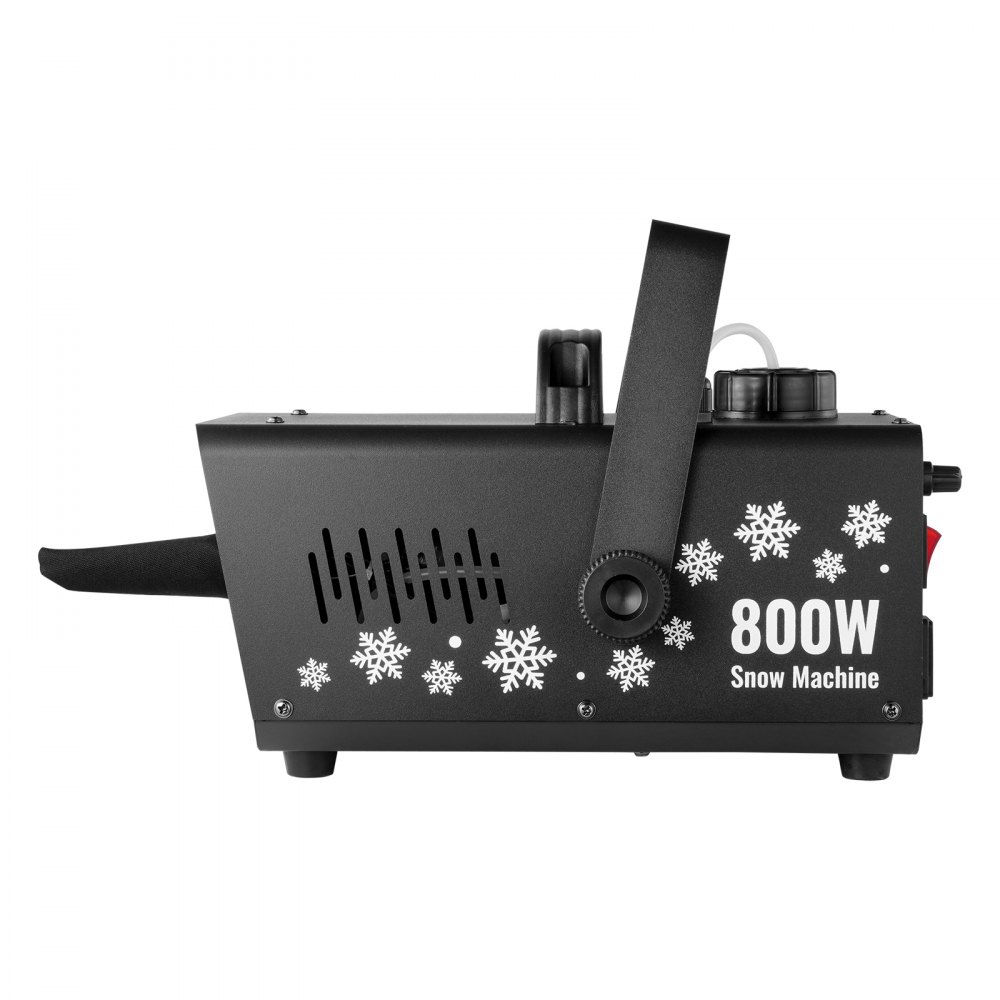 VEVOR Macchina per Neve 800 W, Macchina per Produzione di Neve Portatile Appesa Luce LED Serbatoio da 1 Litri, Macchina per Fiocchi di Neve con Telecomando, Macchina per Neve Finta per Feste Eventi
