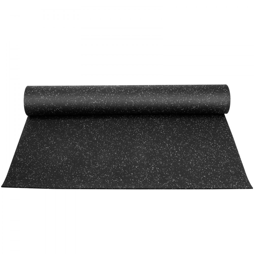 Rotoli Di Gomma Per Pavimenti 110 X 466 Cm Speckle Grigio Tappetini Per Attrezzature Antiscivolo