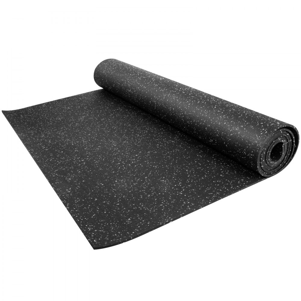 Rotoli Di Gomma Per Pavimenti 110 X 466 Cm Speckle Grigio Tappetini Per Attrezzature Antiscivolo