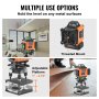 VEVOR Livella Laser Raggio max. 30m Livella Laser 360° x 4 Linee Trasversali Verdi Modalità Manuale Autolivellamento Lunghezza d'Onda Laser 520nm ± 10nm Precisione tra 0,28cm - 10m, Livella Laser