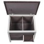 VEVOR Cuccia per Gatti da Esterno, 610x508x535 mm, Cuccia per Gatti in Legno, Resistente alle Intemperie, Isolamento in Schiuma, Tetto Aperto, Porta a Ribalta in PVC, Cuccia per Gatti Animali