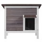 VEVOR Cuccia per Gatti da Esterno, 610x508x535 mm, Cuccia per Gatti in Legno, Resistente alle Intemperie, Isolamento in Schiuma, Tetto Aperto, Porta a Ribalta in PVC, Cuccia per Gatti Animali