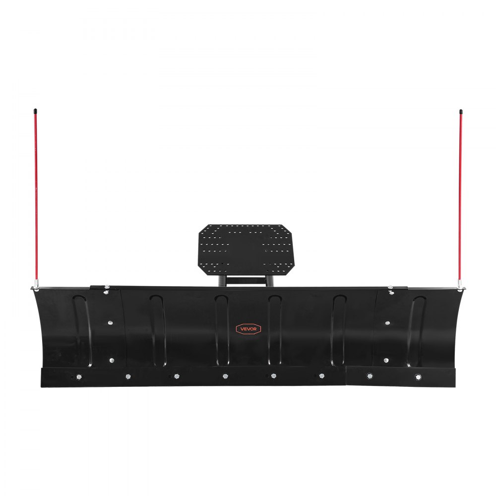 VEVOR Snow Plow Blade, 109/152 cm Width Adjustable Snow Plow Kit, Easy to Detach, Universal Mount Plowing Attachment with Rubber Flaps, Heavy Duty Steel Blade, Compatible with Most UTV &  ATV