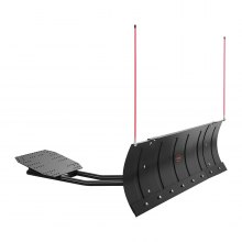 VEVOR Lama Spazzaneve Regolabile da 1092 a 1524 mm di Larghezza, Attacco Spazzaneve Universale con Alette in Gomma, Lama in Acciaio Resistente, Compatibile con la Maggior Parte di UTV e ATV