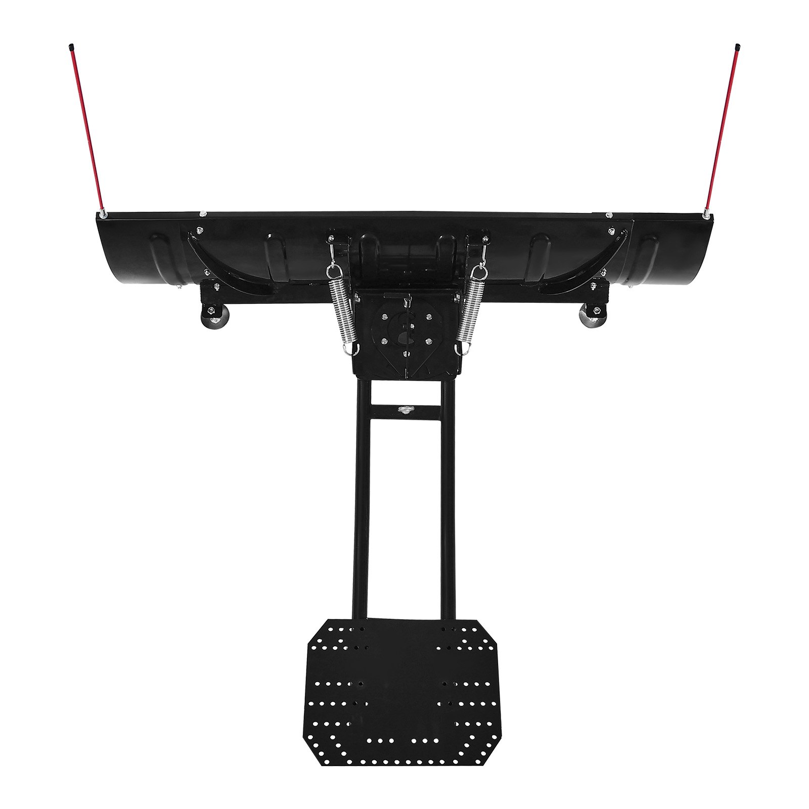 VEVOR Snow Plow Blade, 109/152 cm Width Adjustable Snow Plow Kit, Easy to Detach, Universal Mount Plowing Attachment with Rubber Flaps, Heavy Duty Steel Blade, Compatible with Most UTV &  ATV