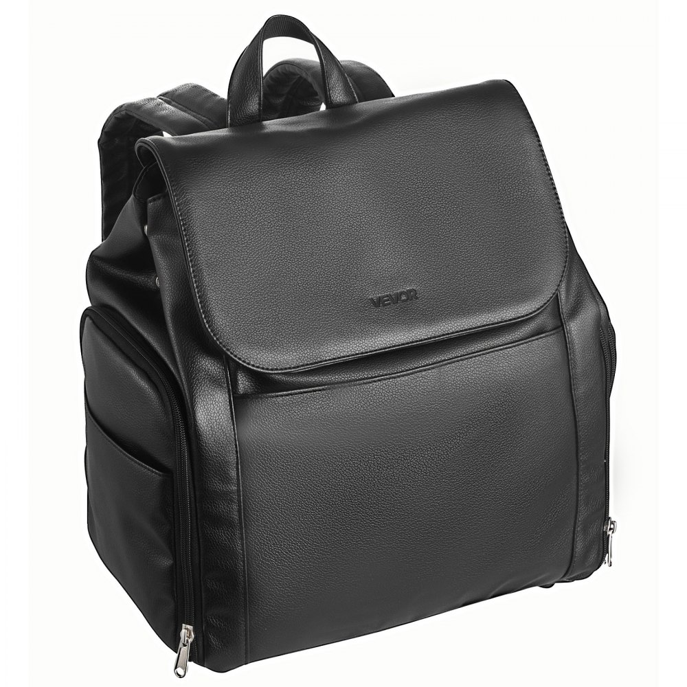 VEVOR Zaino per Tiralatte, Borsa per Biberon per S1/S2, con Impacchi del Ghiaccio, Accessori per l'Estrazione e Conservazione del Latte Materno, per Biberon di Latte, per Lavoro Viaggio, Nero