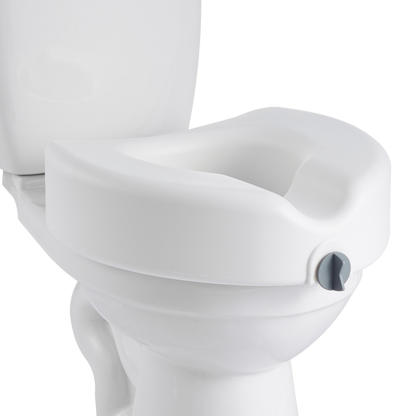VEVOR Sedile WC Rialzato da Bagno Capacità di Carico 158 kg, Altezza di Sollevamento 127 mm, Sedile WC Rialzato con Apertura Allargata per Anziani, Donne Incinte, Tazze Oblunghe e Rotonde