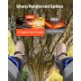 VEVOR Set per Arrampicata Sugli Alberi in Acciaio per Impieghi Gravosi, Regolabile in Altezza con Cinghie e Imbracatura, Carico di 159 kg, per Arboricoltura per la Raccolta della Frutta e la Caccia