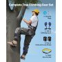 VEVOR Set per Arrampicata sugli Alberi, Attrezzatura per Arrampicata Sugli Alberi Regolabile in Altezza con Cinghie e Imbracatura, Carico di 159 kg, per la Raccolta della Frutta e la Caccia