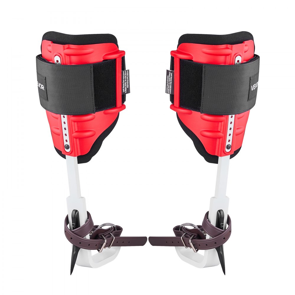 VEVOR Set per Arrampicata sugli Alberi, Regolabile in Altezza con Cinghie e Protezioni per Punte, Carico di 159 kg, Speroni da Arrampicata in Alluminio Resistenti, per la Raccolta della Frutta