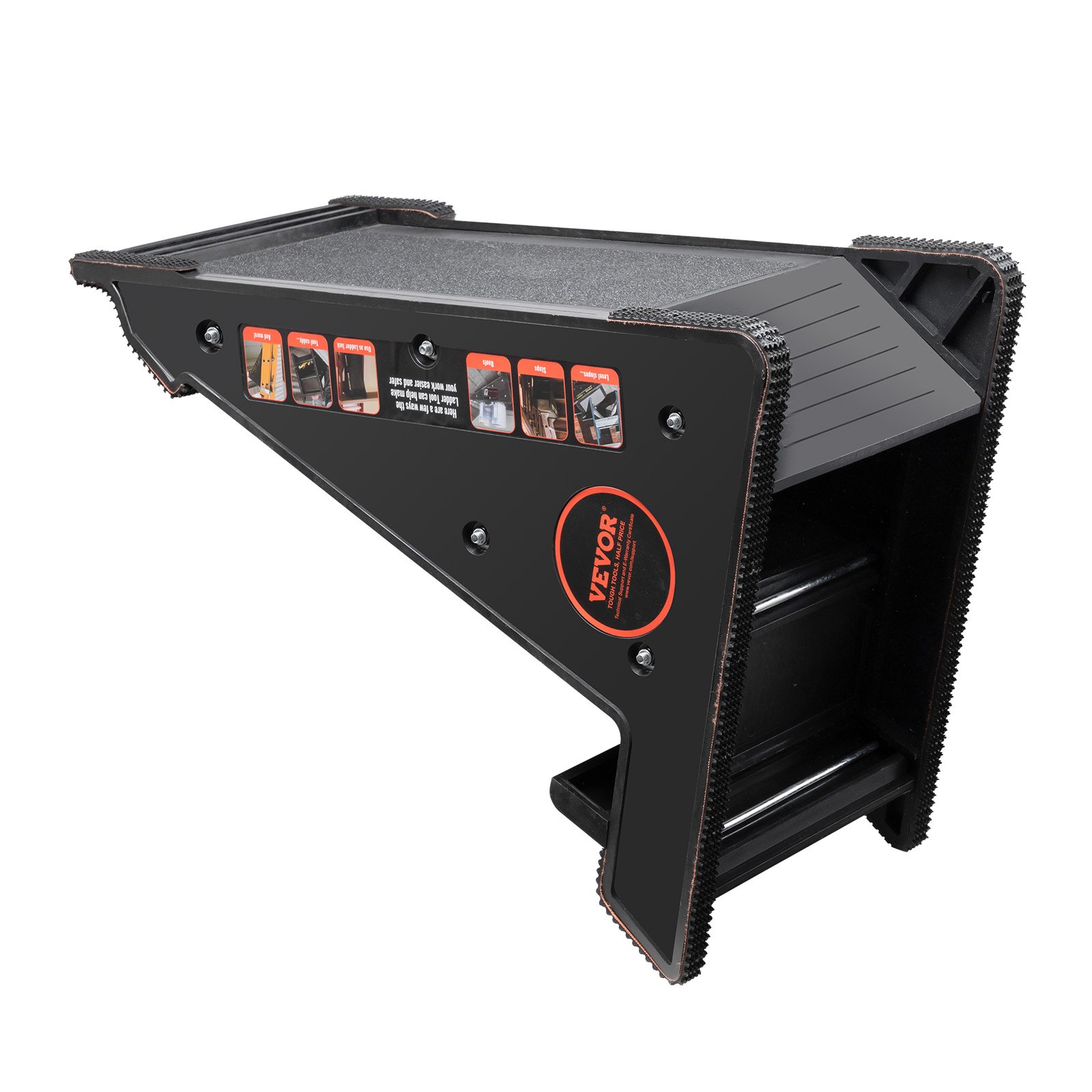 VEVOR Livellatore per Scale Livellamento Scale Carico 172,4kg, Stabilizzatore per Scale Contenitore Piattaforma Stabile per Tutte le Superfici, Accessorio per Scala Estensibile per Terreni Irregolari