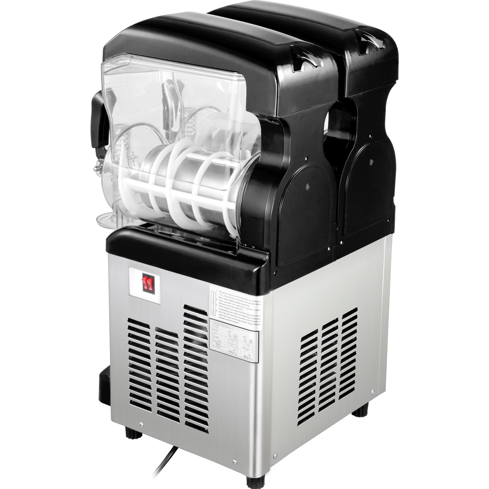 2x6 L Macchina per Granite Acciaio Inossidabile Famiglia Bevanda Succo Gelato