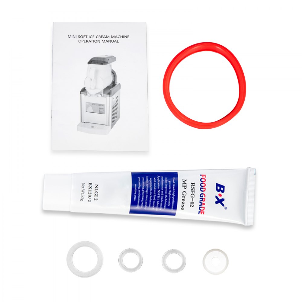 VEVOR Macchina Elettrica per Granita Frappè Sorbetto 6L 650W con Schermo di Controllo, Granitore Serbatoio Singolo 6L per Granita Sorbetto Commerciale 650W Elettrico da Banco, Macchina per Granita 6L