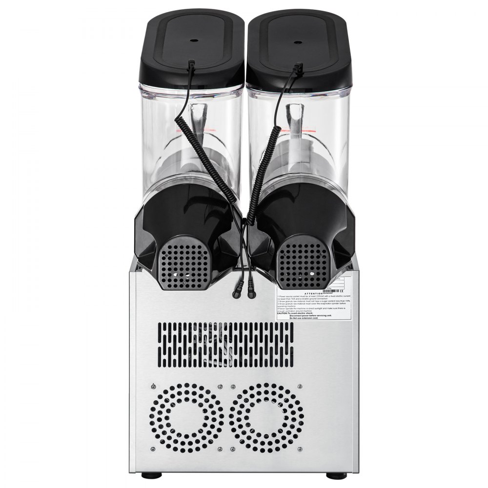 VEVOR Macchina Granita Bevande Fresche Ghiacciate 24L Elettrica Uso Commerciale