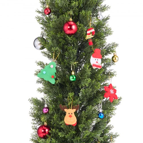 UNADRA Set Di 2 Alberi Di Cedro Artificiali Con Picchetto – 90cm, Cipressi Finti UV Resistenti Per Esterno E Interno