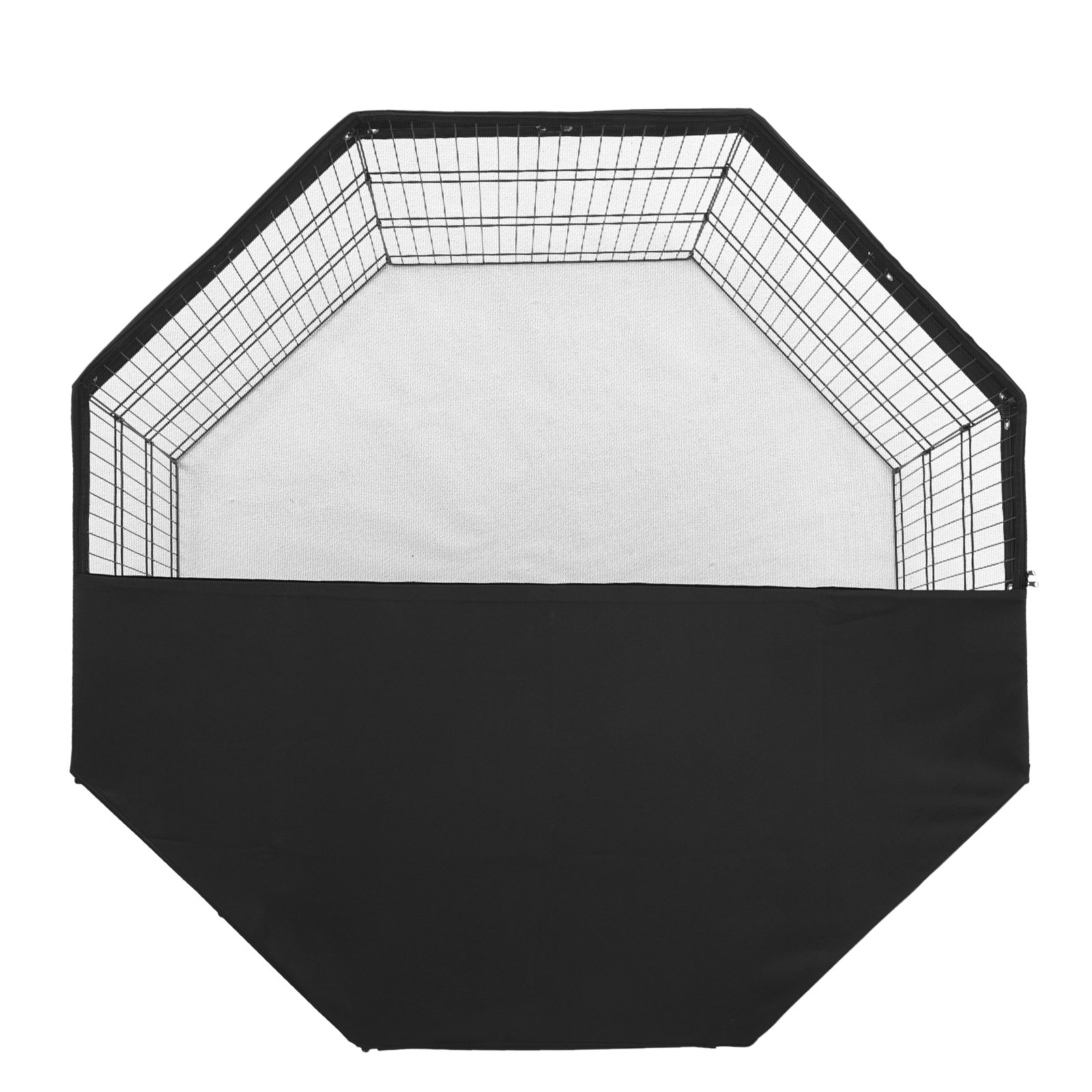 VEVOR Dog Playpen, 8 pcs. 76 x 61 cm (H x W) Panels, Foldable Metal Dog Playpen, Dog Fence with Door, 600D Oxford Fabric Cover, Playpen for Dogs, Cats & Other Small Animals