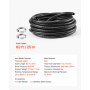 VEVOR Tubo di Aspirazione PVC per Pompa Acqua Sommersa Lunghezza 25 m Nero Diametro Interno 25 mm, Pressione 5 bar, Temperatura -5 a 60 °C, per Irrigazione Agricola, con Filtro a Sabbia, per Piscina