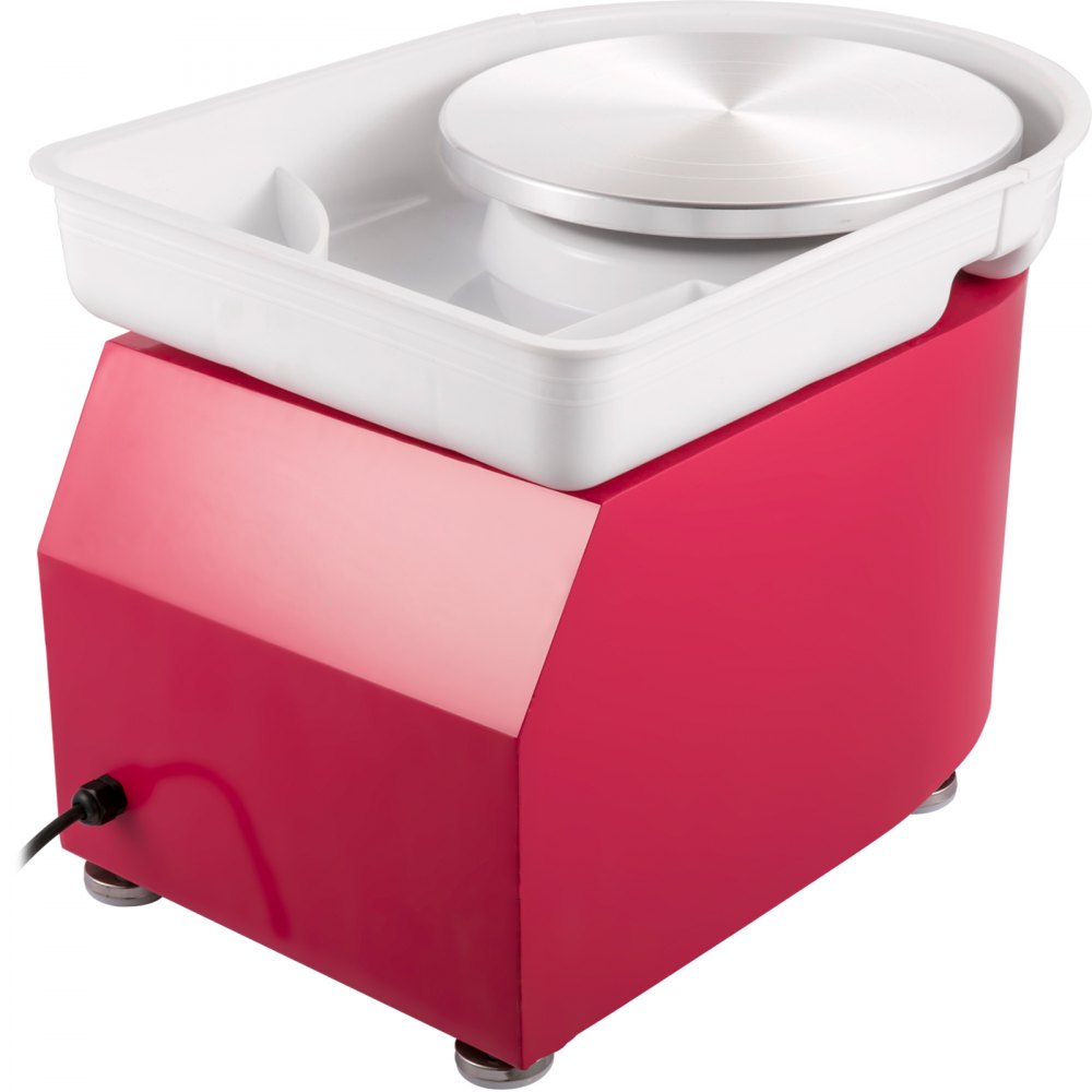 VEVOR tornio per ceramica Macchina per Argilla Ceramica Pedale 11 Pollici Potenza 350W Modello TYLPJ28-OC Macchina per Ruote da Ceramica Pedale Rosa