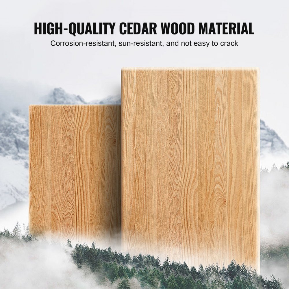 VEVOR Casetta da Gioco per Bambini all'Aperto, Casetta da Giardino per Bambini in Legno di Cedro, Casetta da Gioco da Cortile con Scivolo, Scala, Parete da Arrampicata, Finestre, Tavolo da Picnic