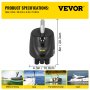 VEVOR Pompa Idraulica 150HP 1.4 Pompa Idraulica Fuoribordo Pompa Idraulica Esterna del Timone del Motore HH4314-3 Pompa Idraulica Sterzo Fuoribordo