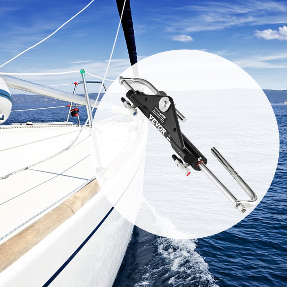 VEVOR HC4645H Tuta per Cilindro di Sterzo Marino Fuoribordo Idraulica Alluminio