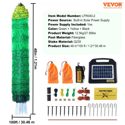 Elettrificatore Per Recinto Elettrico 12V – Portata 15 Km, 2 Joule, Per Mucche, Pecore, Giardini Recinto Elettrico 12v 2 Joule